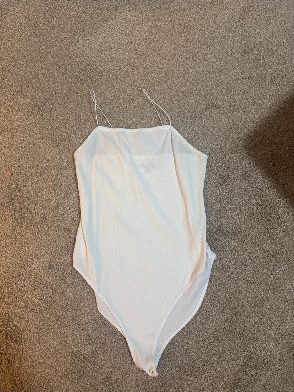 wild fable White Spaghetti-Strap One-Piece Bodysuit